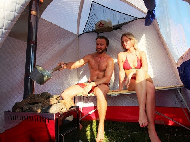 Мобильная баня-палатка МОРЖ в Барнауле