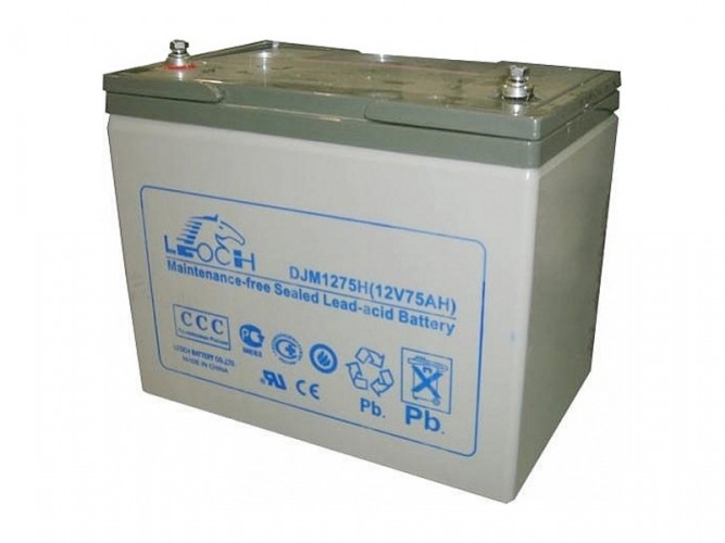 Аккумулятор Leoch DJM1275H (12 В, 75 Ач) в Барнауле