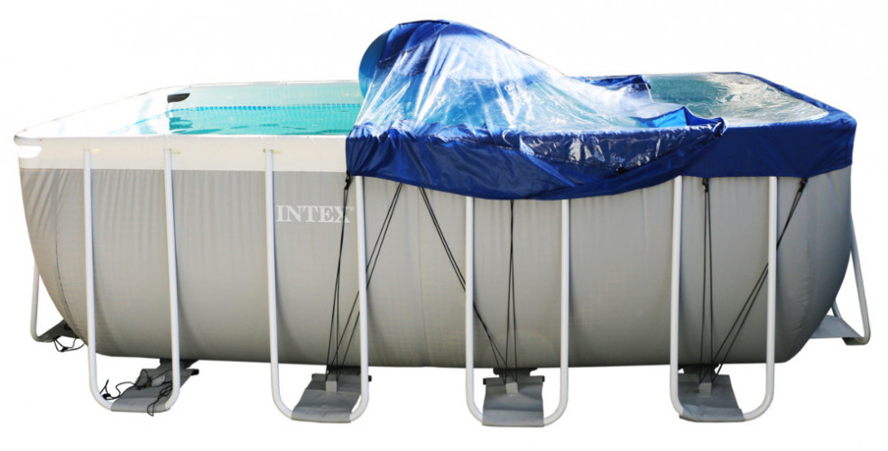 Тент для прямоугольного бассейна Intex/Bestway с надувной подушкой "Фиеста" в Барнауле