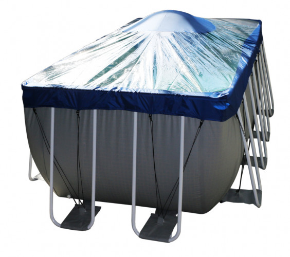 Тент для прямоугольного бассейна Intex/Bestway с надувной подушкой "Фиеста" в Барнауле