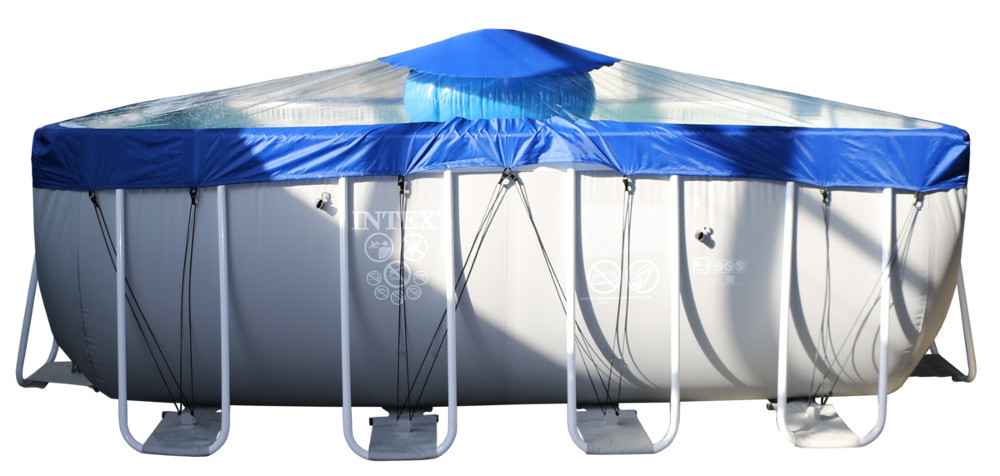 Тент для прямоугольного бассейна Intex/Bestway с надувной подушкой "Фиеста" в Барнауле