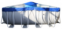 Тент для прямоугольного бассейна Intex/Bestway с надувной подушкой "Фиеста" в Барнауле