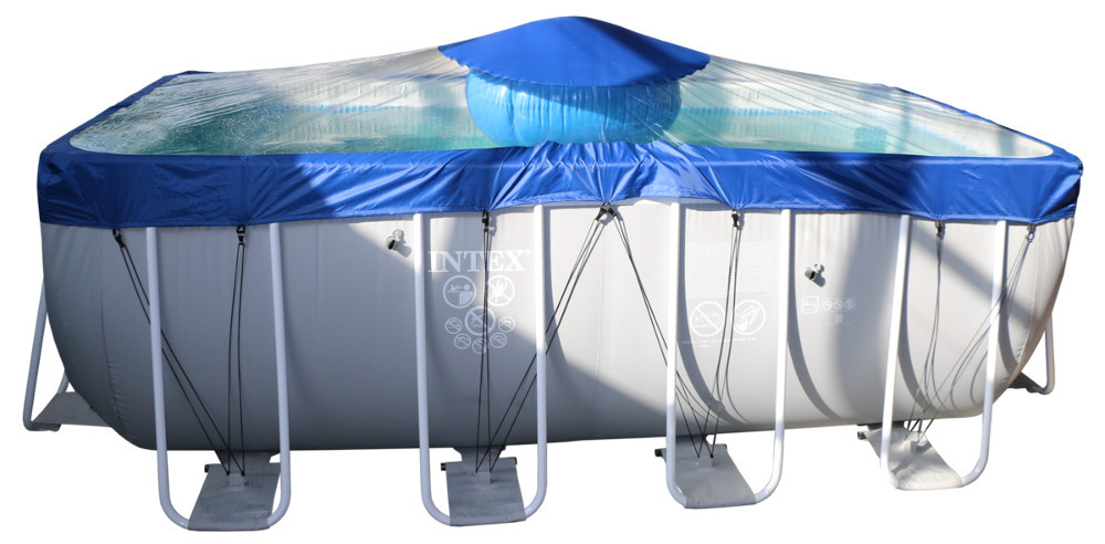Тент для прямоугольного бассейна Intex/Bestway с надувной подушкой "Фиеста" в Барнауле