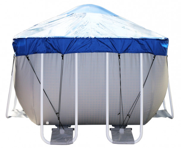 Тент для прямоугольного бассейна Intex/Bestway с надувной подушкой "Фиеста" в Барнауле