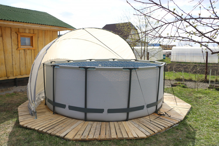 Купол-тент для бассейнов "Фиеста" КОМБИ в Барнауле