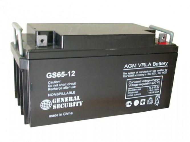 Аккумулятор General Security GS 65-12 (12 В, 65 Ач) в Барнауле