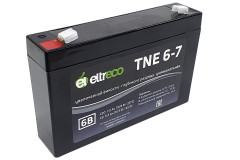 Тяговый аккумулятор Eltreco TNE6-7 (6V7A/H C20) Тяговый аккумулятор Eltreco TNE6-7 (6V7A/H C20)
