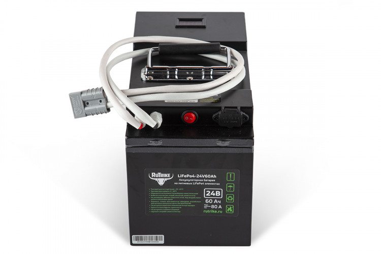 Тяговый железо-фосфатный аккумулятор RuTrike LiFePO4 60V48Ah (60А) в Барнауле