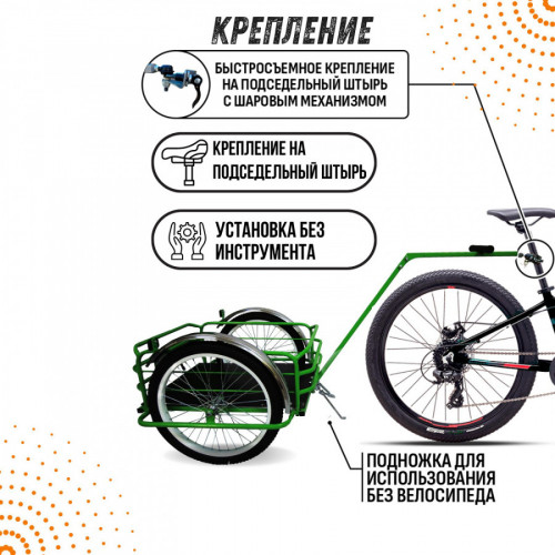 Велоприцеп Кузовок 2.0 в Барнауле