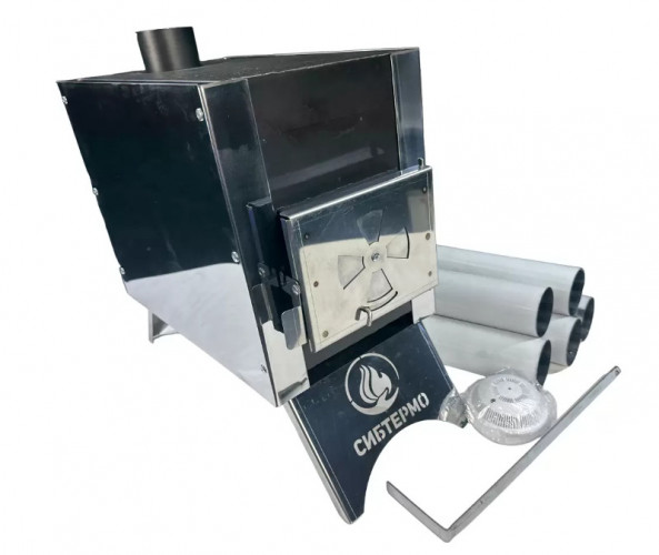 Печь дровяная Сибирка малая из нержавейки в Барнауле
