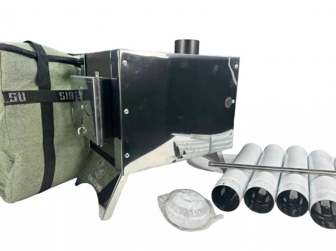 Печь дровяная Сибирка средняя из нержавейки  в Барнауле