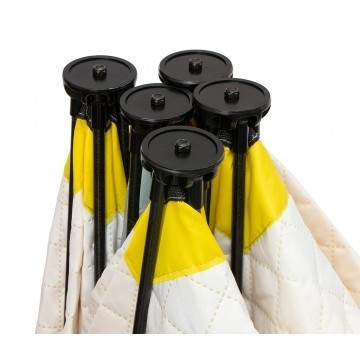 Палатка для рыбалки Helios утепл.Куб 1,5х1,5 желтый/серый в Барнауле