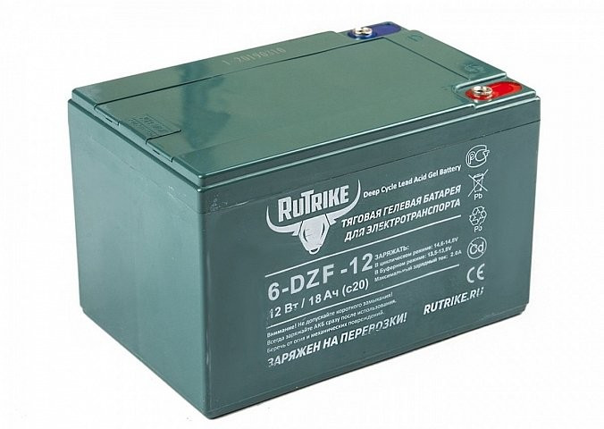 Тяговый гелевый аккумулятор RuTrike 6-DZF-12 (12V12A/H C2) в Барнауле