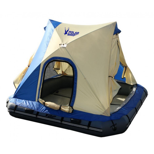 Надувной плот-палатка Polar bird Raft 260+слани стеклокомпозит в Барнауле