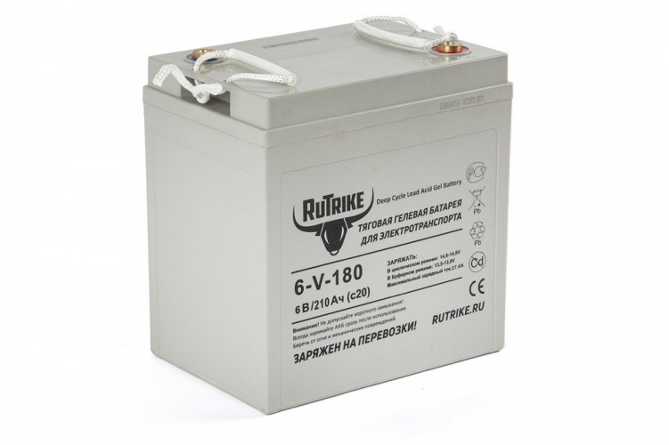 Тяговый гелевый аккумулятор RuTrike 3-EVF-180A (6V180A/H C3) в Барнауле
