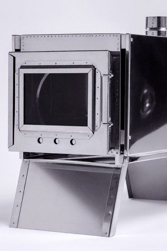 Печь-камин Инвент средняя в Барнауле