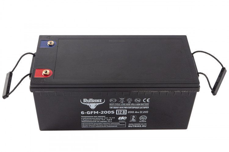 Тяговый гелевый аккумулятор RuTrike 6-GFM-200 (12V200A/H C20) в Барнауле