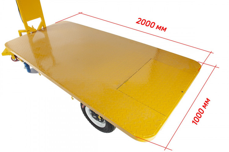 Грузовая электрическая тележка RuTrike Плита 2000 в Барнауле