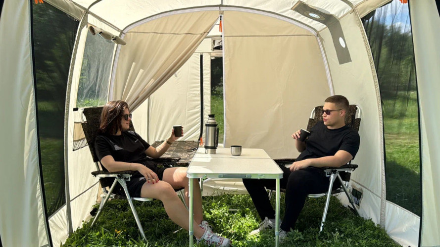 Шатер - Мобильная баня-палатка Морж Shelter XL в Барнауле