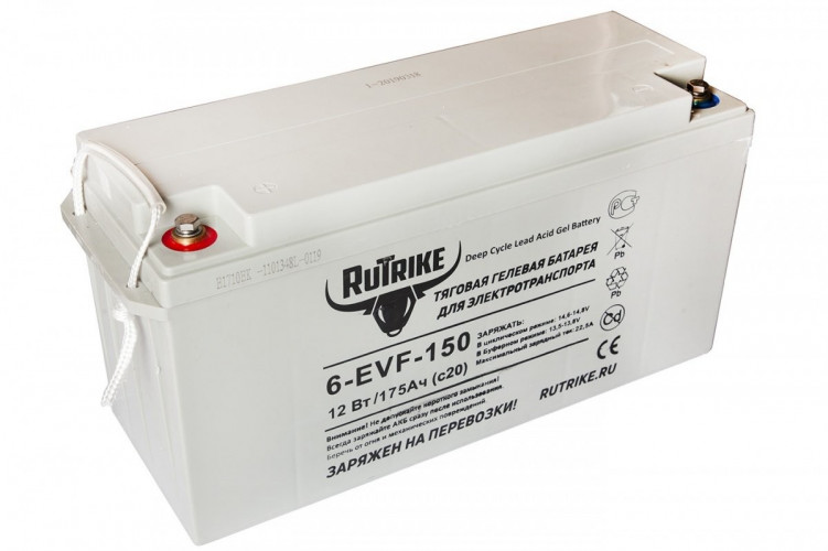 Тяговый гелевый аккумулятор RuTrike 6-EVF-150A (12V150A/H C3) в Барнауле