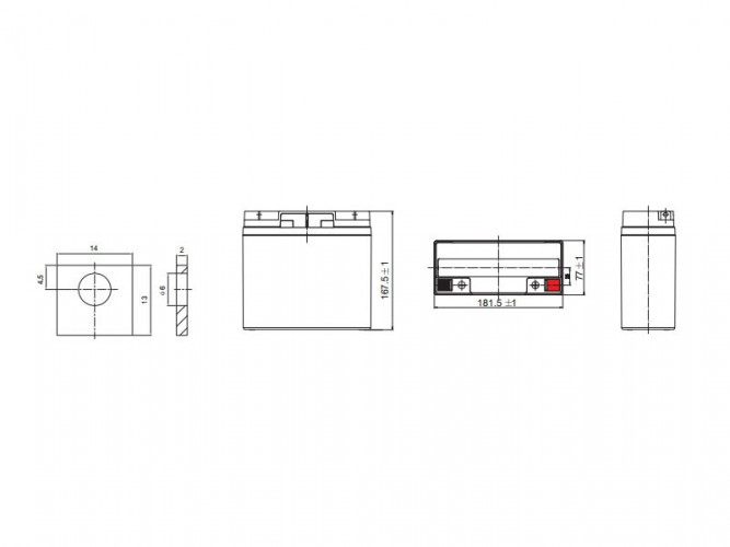 Аккумулятор Leoch DJW 12-18 (12 В, 18 Ач) в Барнауле