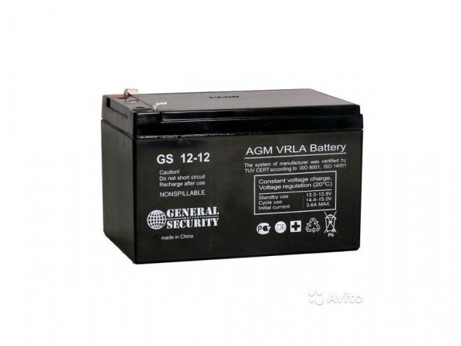 Аккумулятор General Security GS 12-12 L (12 В, 12 Ач) в Барнауле