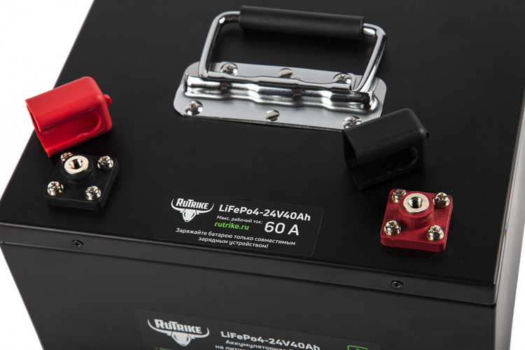 Тяговый железо-фосфатный аккумулятор RuTrike LiFePO4 24V40Ah (60A) в Барнауле