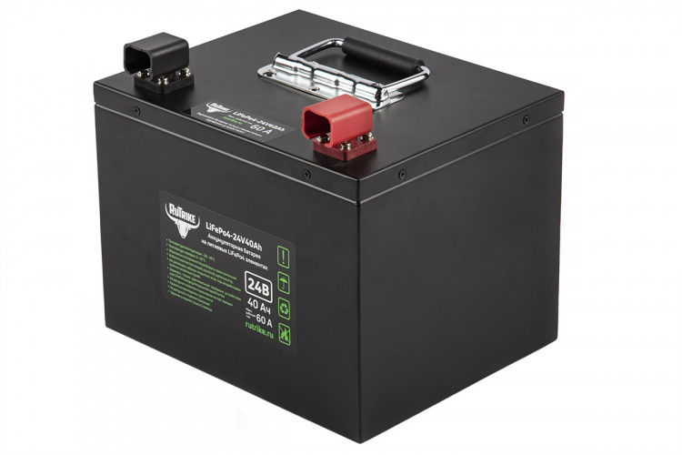 Тяговый железо-фосфатный аккумулятор RuTrike LiFePO4 24V40Ah (60A) в Барнауле