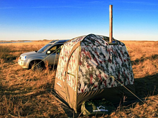 Мобильная баня ТЕРМА-10 с 1 окном (походная) в Барнауле