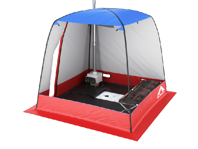 Мобильная баня-палатка МОРЖ (Черный) в Барнауле